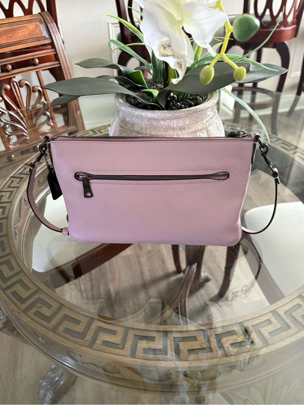 💗💗COACH POLLY ICE PURPLE PEBBLED LEATHER CROSSBODY BAG!💗💗 - Picture 2 of 7